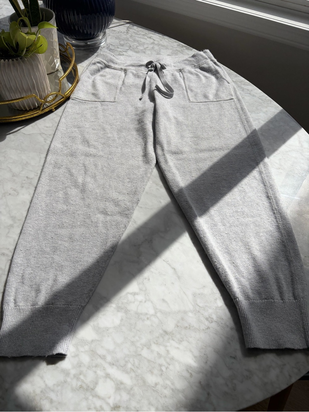 J. Crew Light Gray Knit Joggers